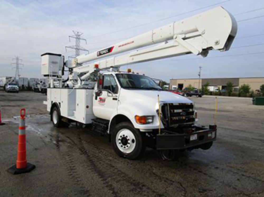 55 ft HiRail Bucket Truck Rental Custom Truck One Source