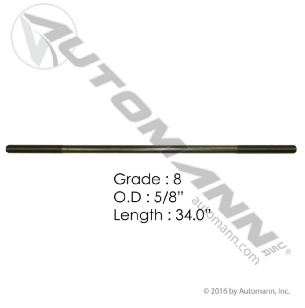 Automann 5/8in X 34in GR8 Threaded Rod