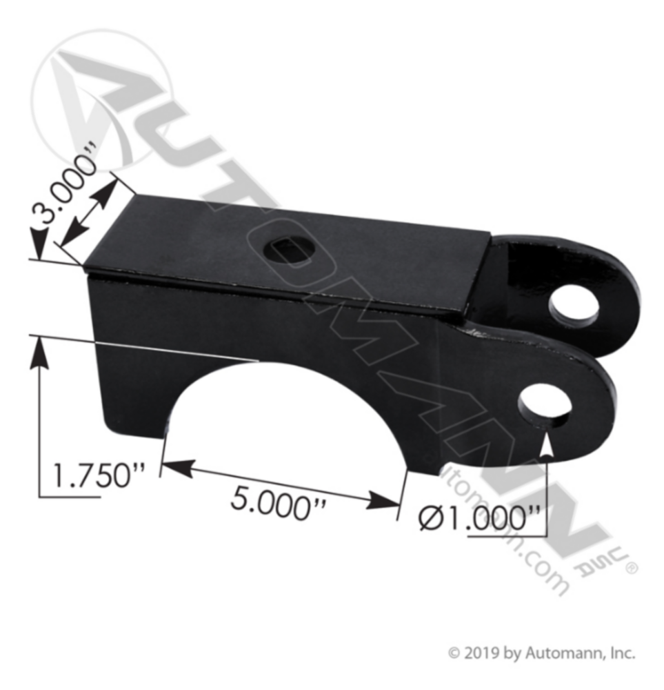 Automann Spring Seat 5in RND Axle 1-3/4in Hutch