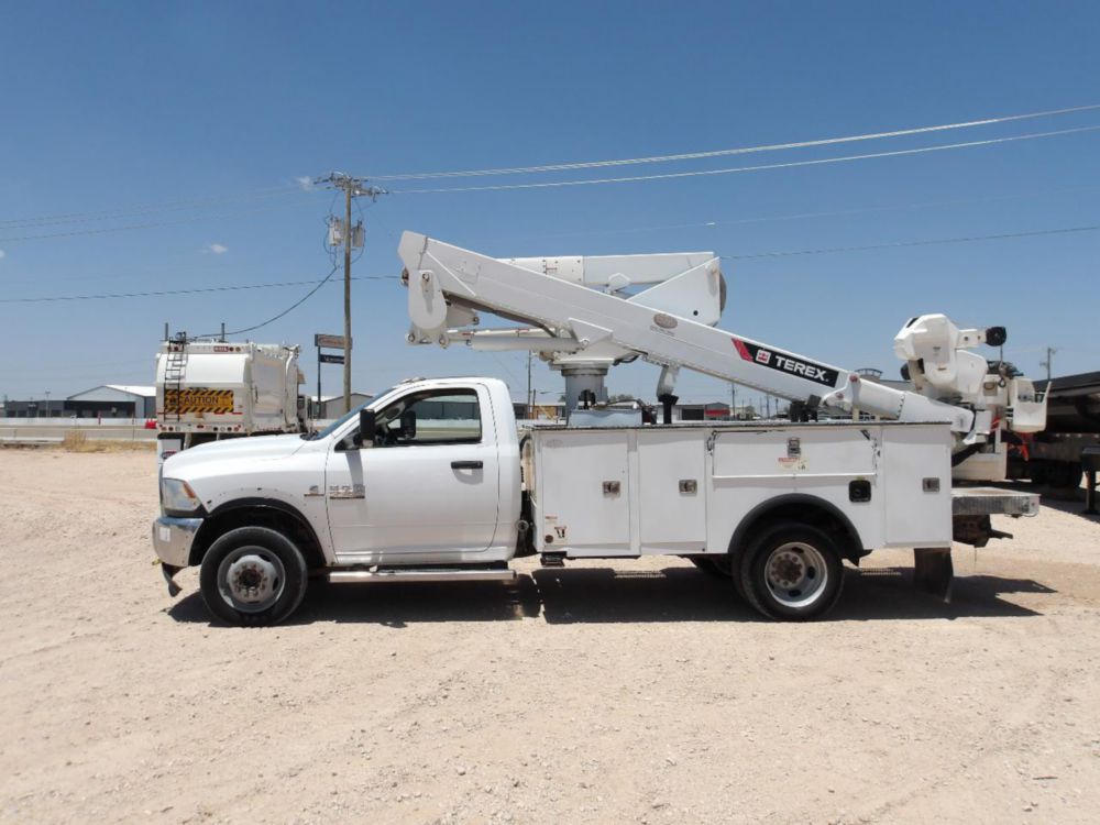 2017 Dodge Ram 5500 4x4 Terex LTM-40 Material Handler Bucket Truck