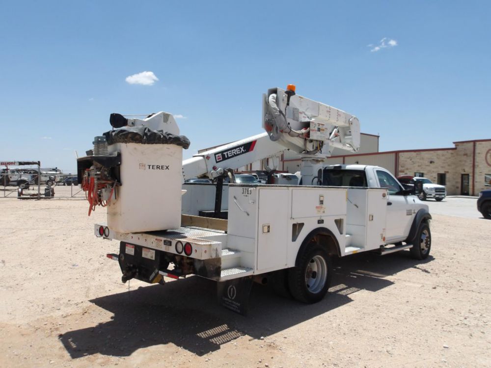 2017 Dodge Ram 5500 4x4 Terex LTM-40 Material Handler Bucket Truck