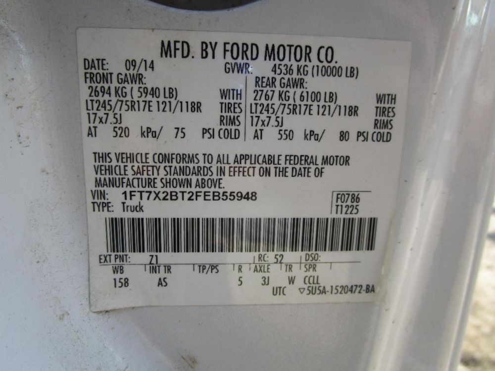 2015 FORD F250 service truck
