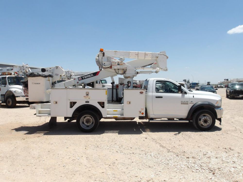 2017 Dodge Ram 5500 4x4 Terex LTM-40 Material Handler Bucket Truck