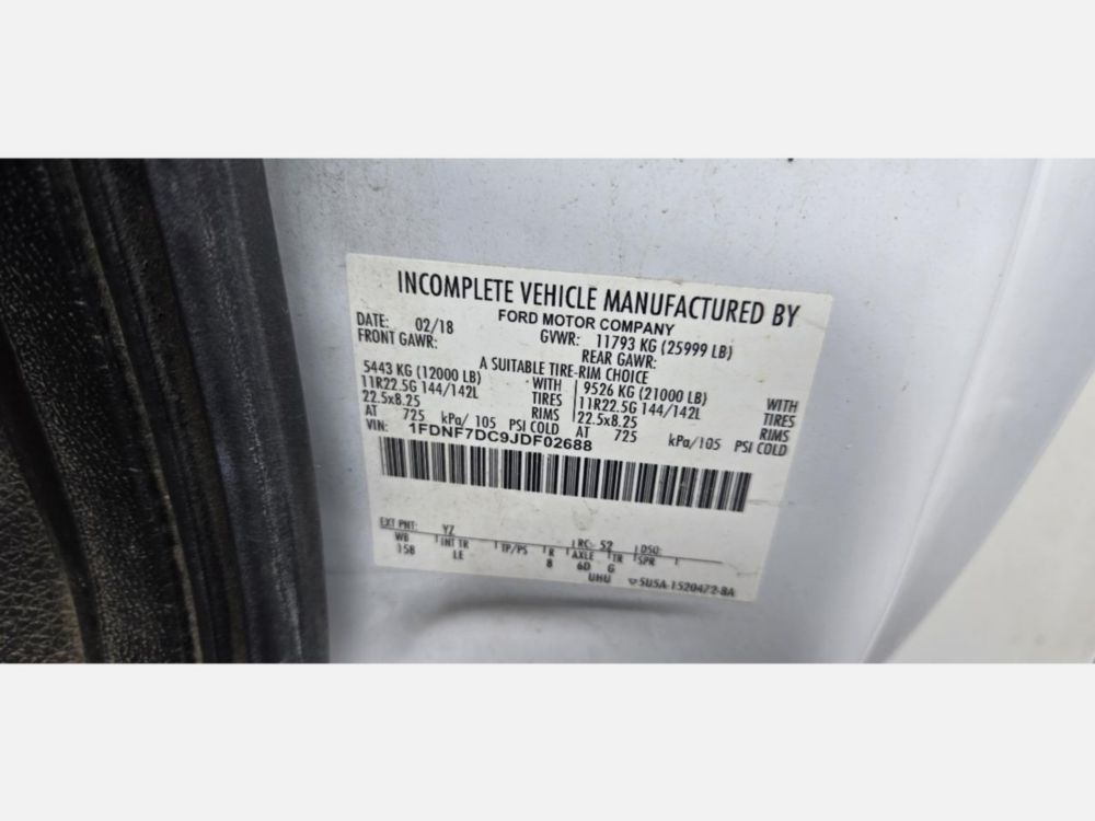 2018 Ford F-750 4x2 Versalift VTP-40-NE Cable Placer Truck