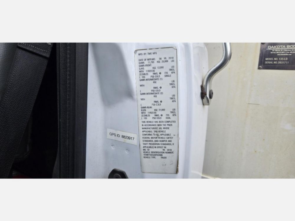 2018 Ford F-750 4x2 Versalift VTP-40-NE Cable Placer Truck