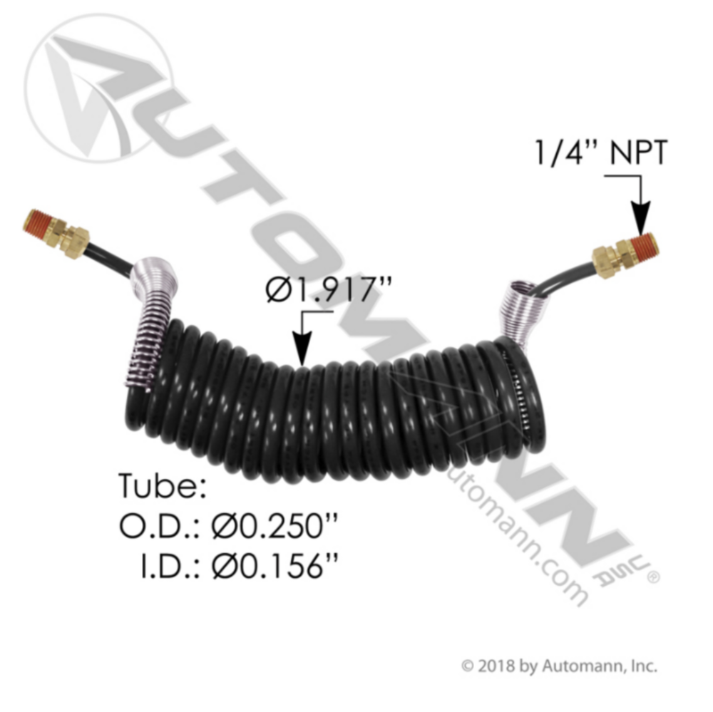 Automann Fifth Wheel Slider 54in Coiled Air