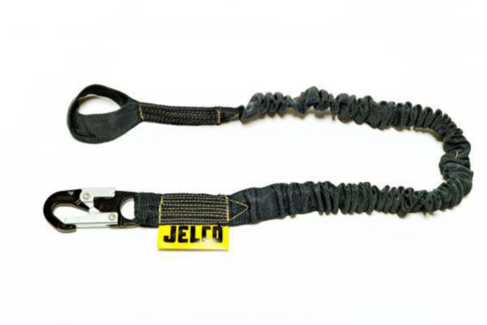 Jelco Arc Flash Nylon Shock Absorbing Lanyard, 4'