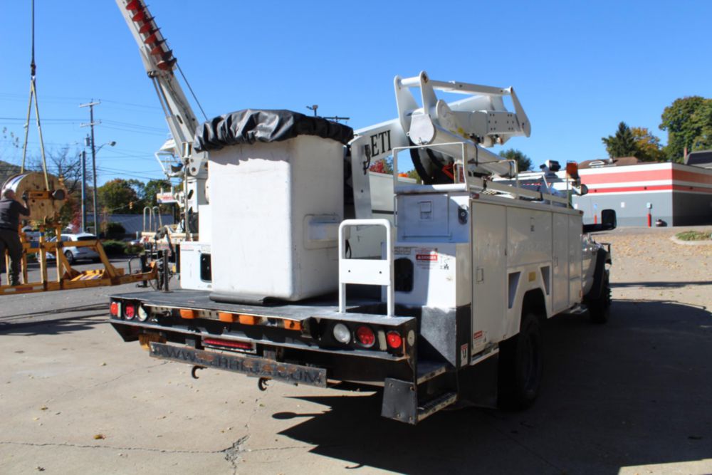 2010 Dodge 5500 4x4 ETI ETC MH-37IH Material Handler Bucket Truck