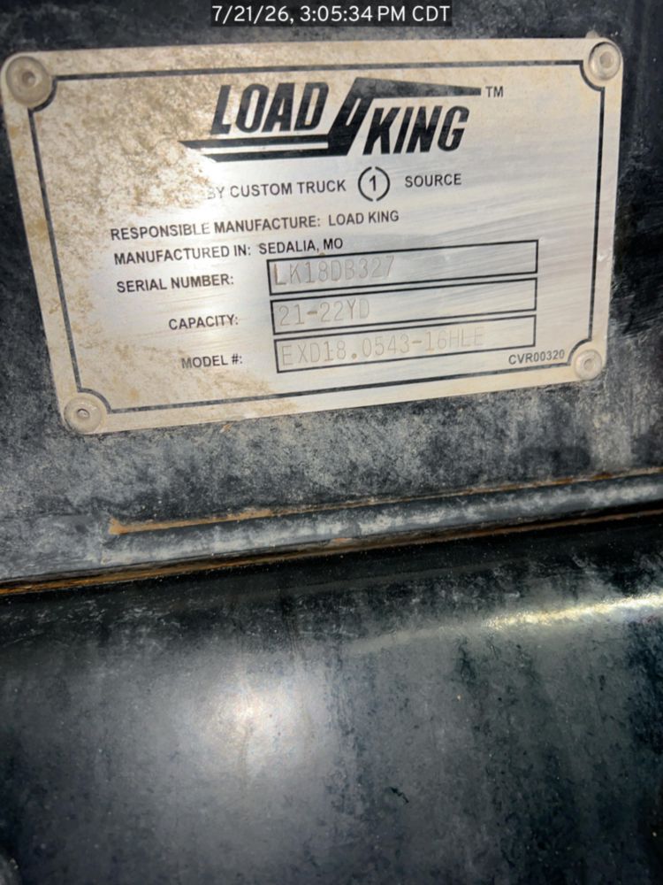 2026 Peterbilt 567 10x4 18' Load King Dump Truck