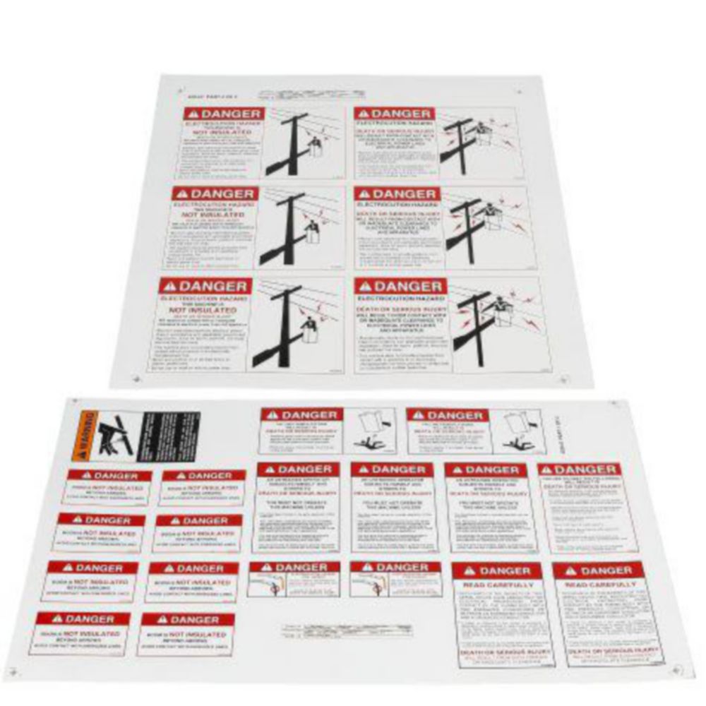 DECAL SHEET SAFETY