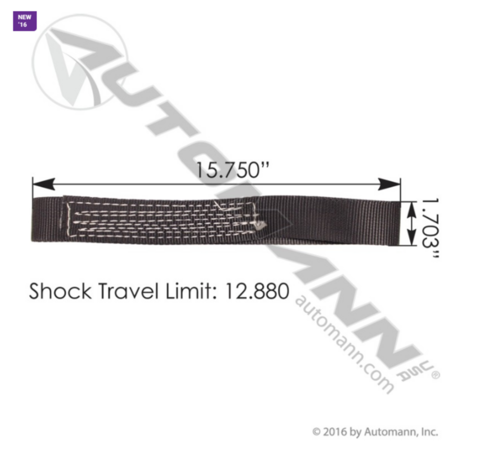 Automann Shock Strap 12.88in Hendrickson