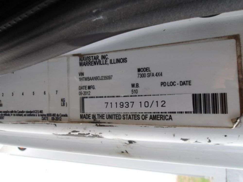 2013 Int'l 7300 4x4 Altec AA-755 Bucket Truck