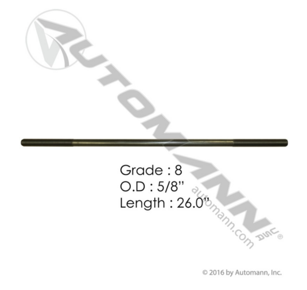 Automann 5/8in X 26in GR8 Threaded Rod