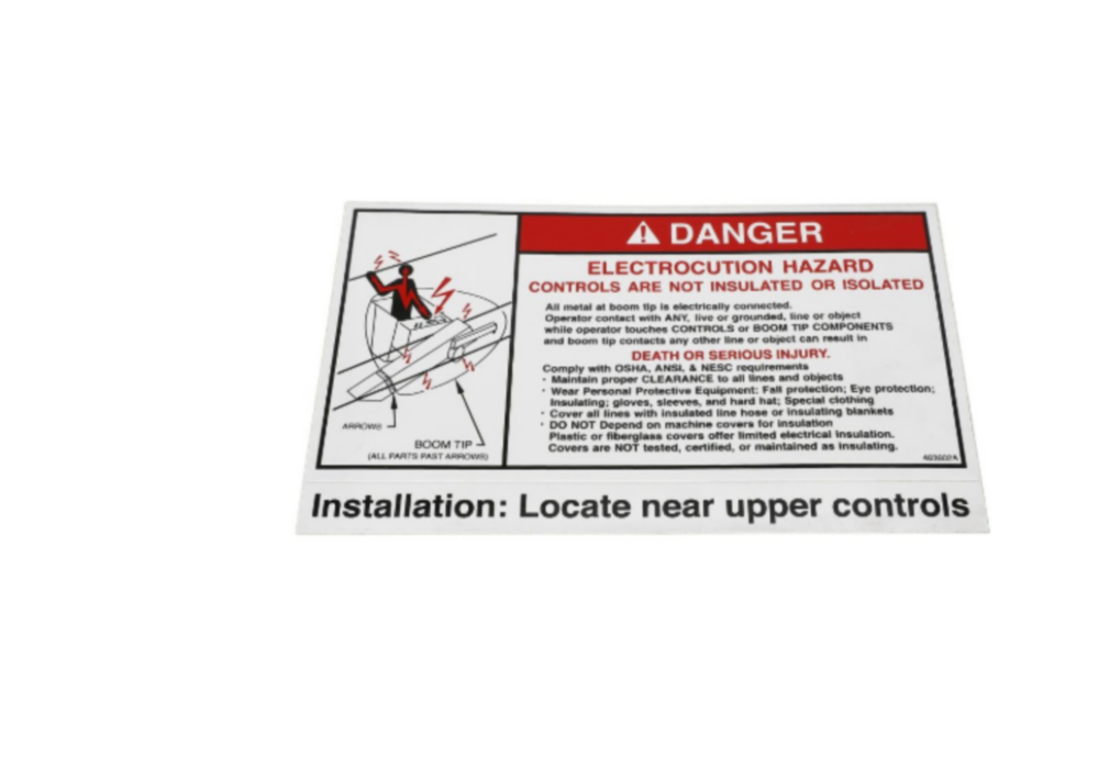 DECAL DANGER CONTROL CONTINUIT