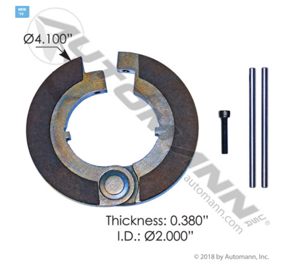 Automann Clutch Brake Hinged 2in