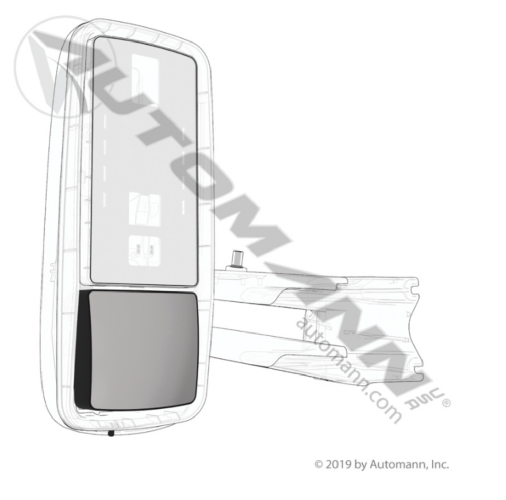 Automann Mirror Glass Convex Heated Kenworth