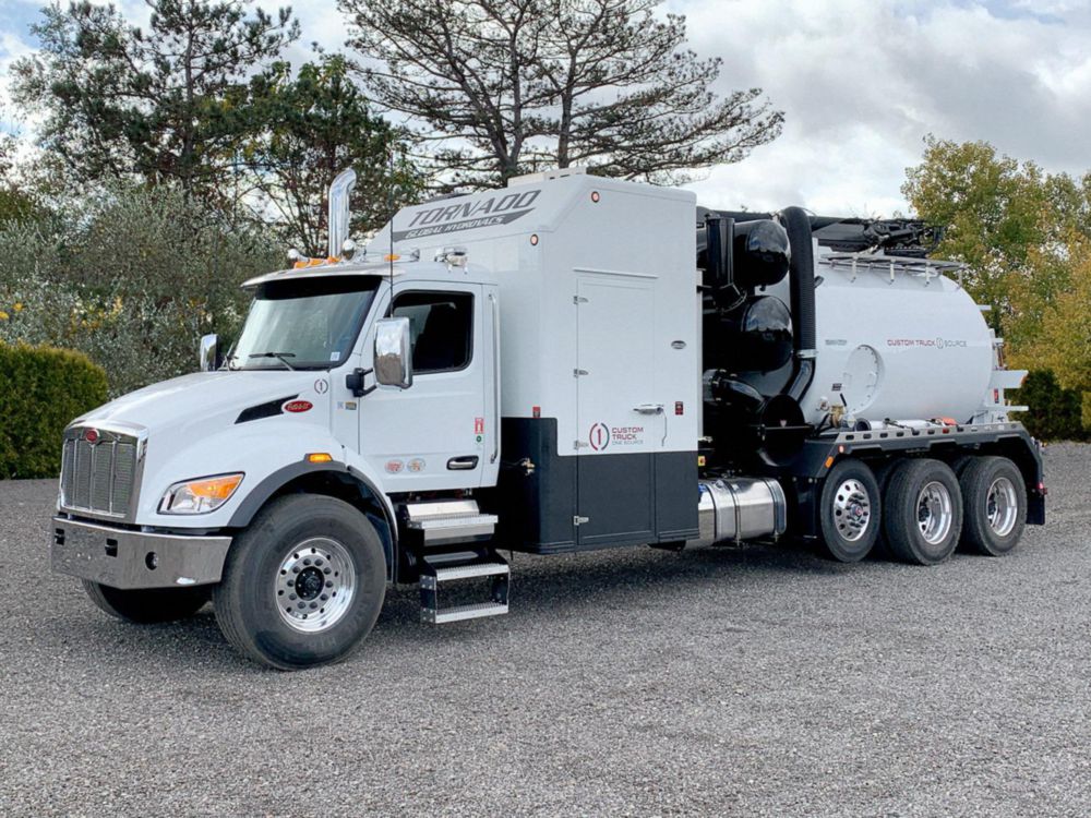 2026 Peterbilt 548 8x4 Tornado Global Hydrovac F3 ECOLITE Hydrovac Truck