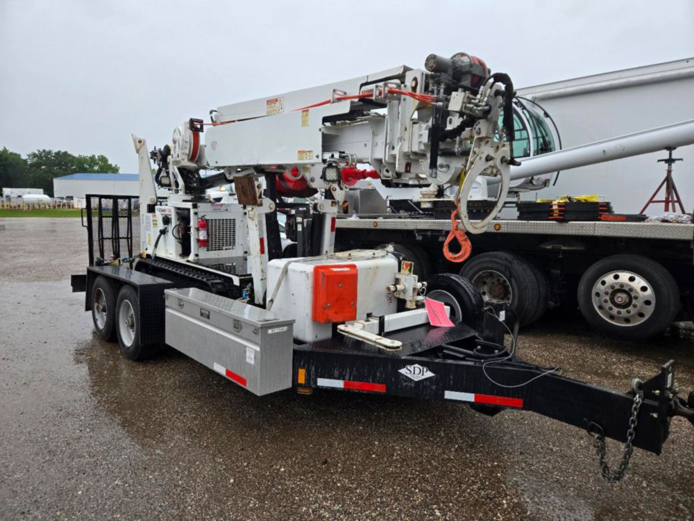 2017 SDP EZ Hauler 55MLP Mini Digger Derrick With SDP Support Trailer.