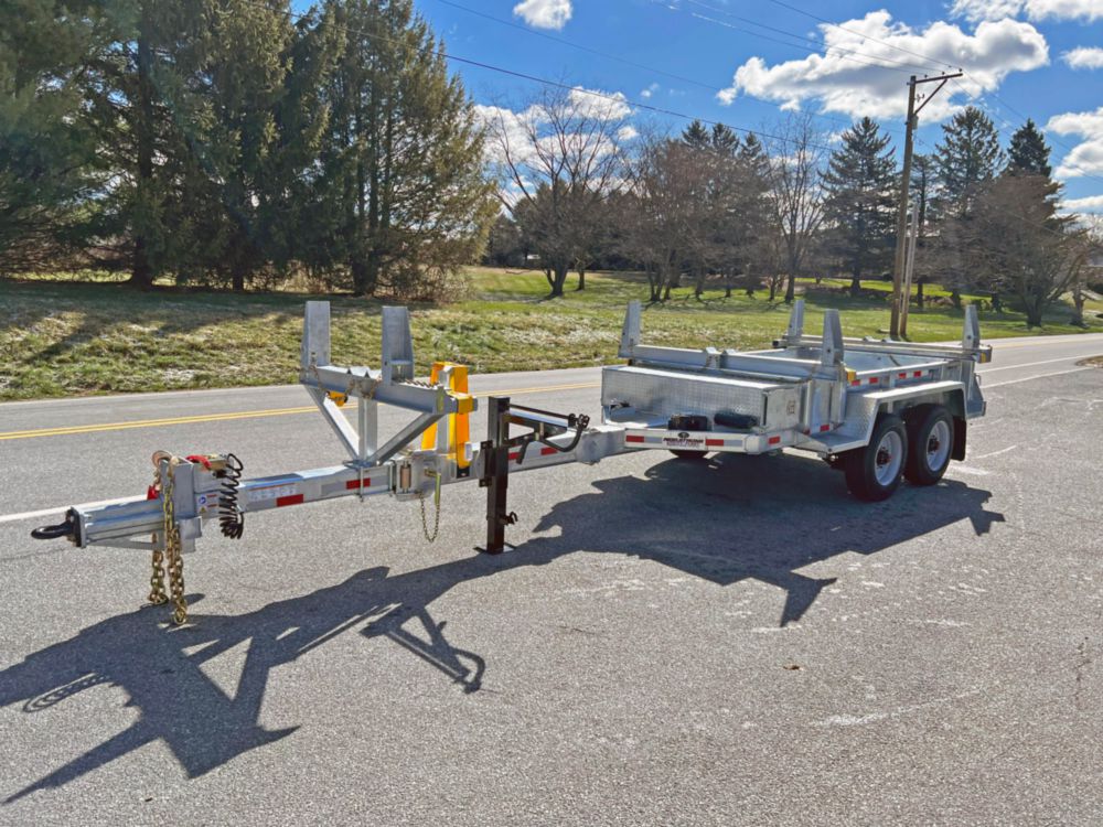 16,400 lbs 37' (Extended) Material Box Pole Trailer