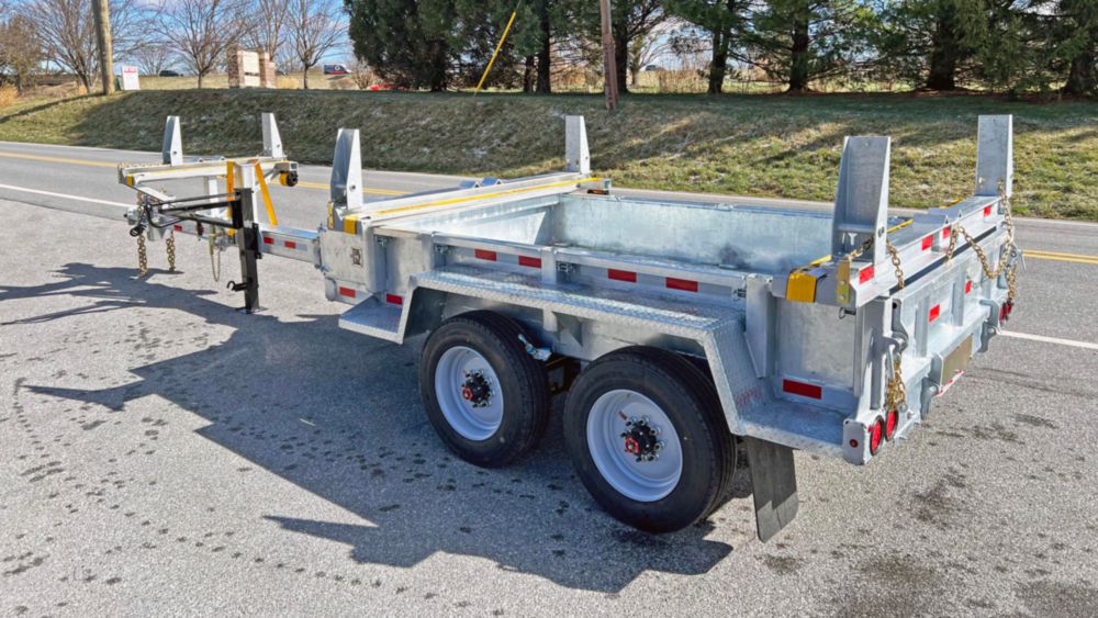 16,400 lbs 37' (Extended) Material Box Pole Trailer