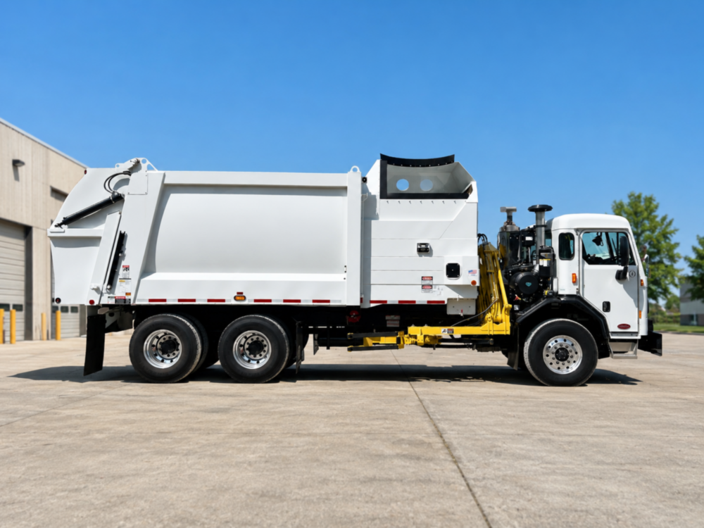 2025 Peterbilt 520 6x4 HEIL 28-Yard PYTHON Automated Side Loader Truck
