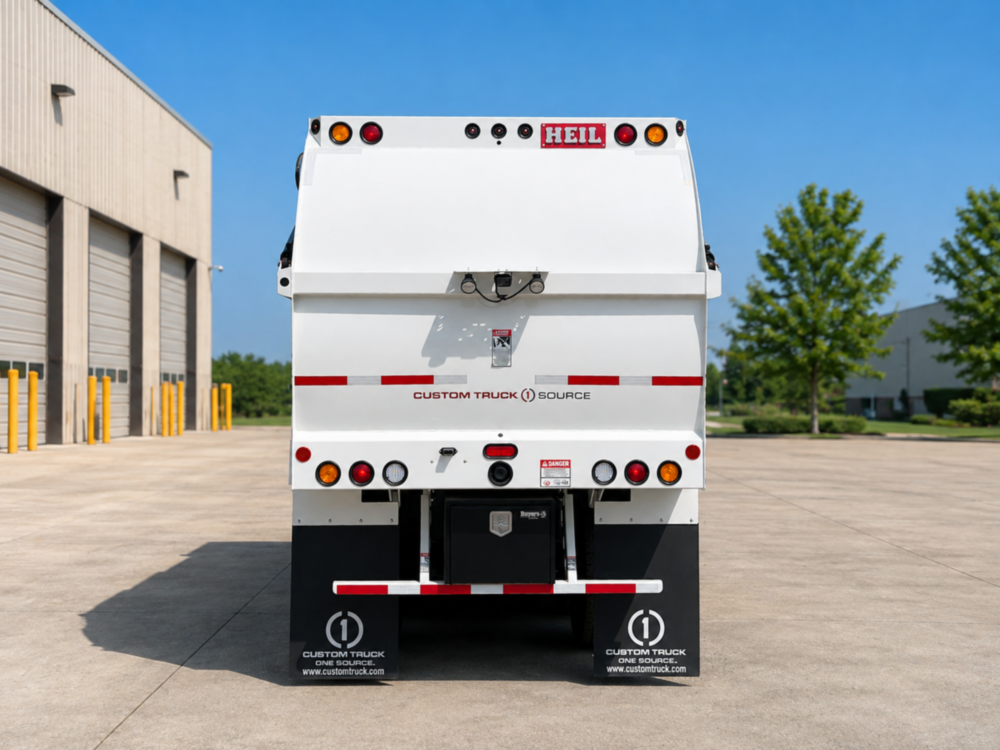 2025 Peterbilt 520 6x4 HEIL 28-Yard PYTHON Automated Side Loader Truck