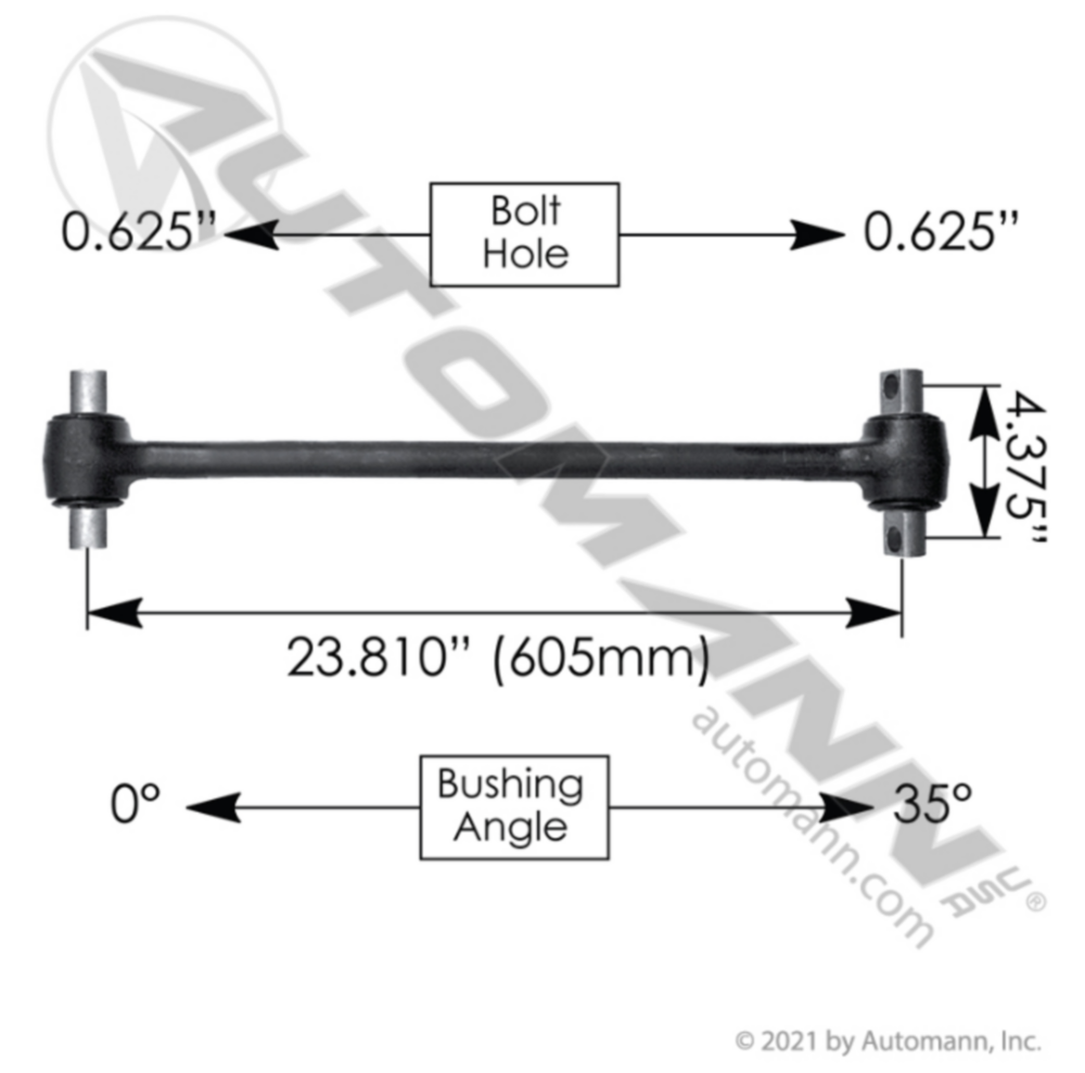 Automann Torque Rod 23.810in Freightliner