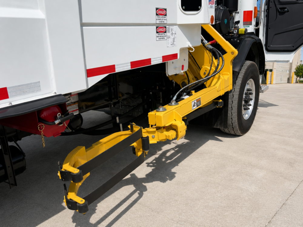 2025 Peterbilt 520 6x4 HEIL 28-Yard PYTHON Automated Side Loader Truck