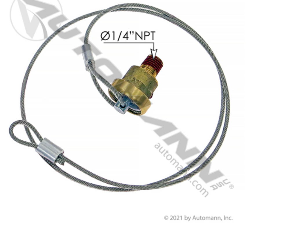 Automann Drain Valve w/36in Cable