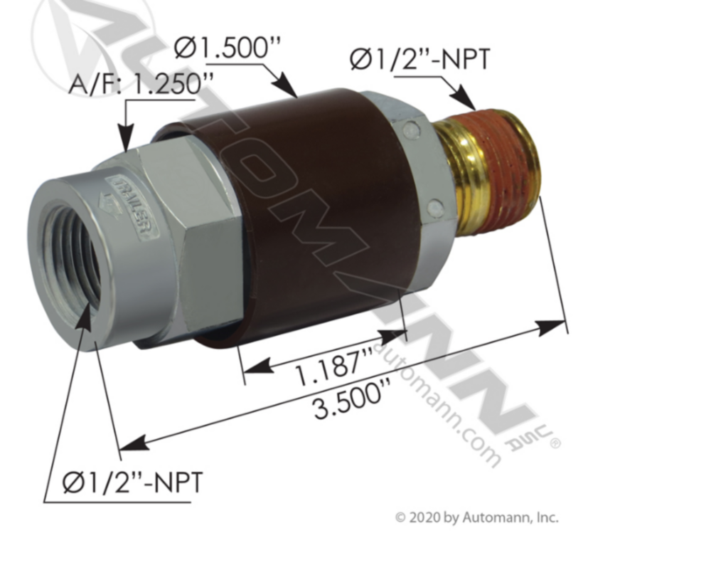Automann Quick Release Valve In-Line