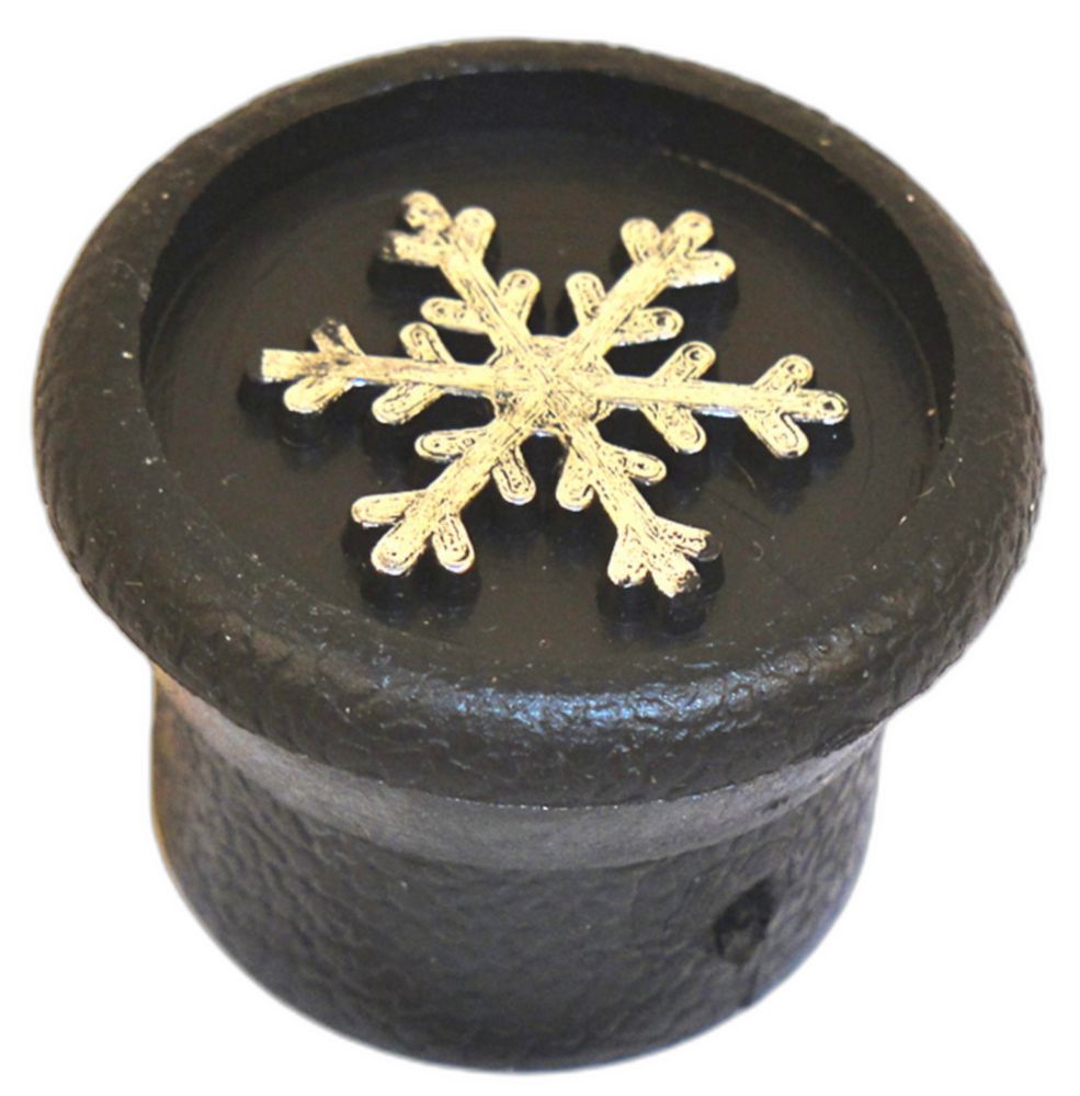 KNOB - SNOWFLAKE SYMBOL