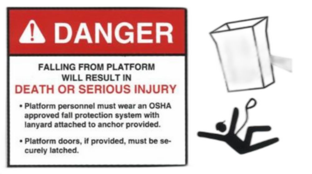 DECAL, FALLING FROM PLATFORM