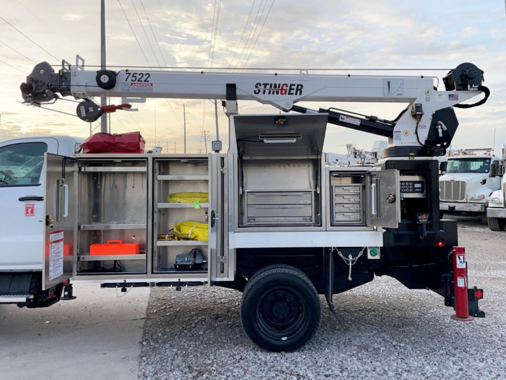 2023 Chevrolet 6500 4x4 Load King Voyager P Service Truck w/ Stinger 7522 Crane