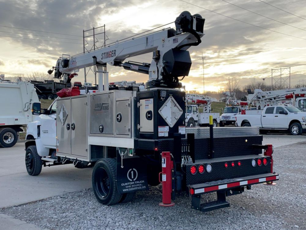 2023 Chevrolet 6500 4x4 Load King Voyager P Service Truck w/ Stinger 7522 Crane
