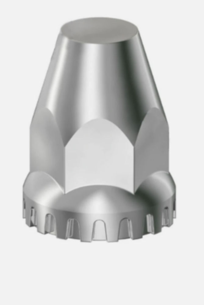 CHROME PLASTIC THREAD ON M22X1