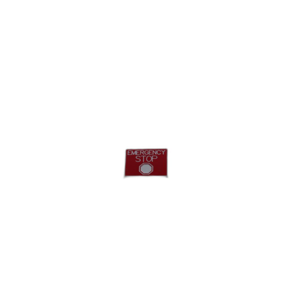 DECAL - EMERGENCY STOP