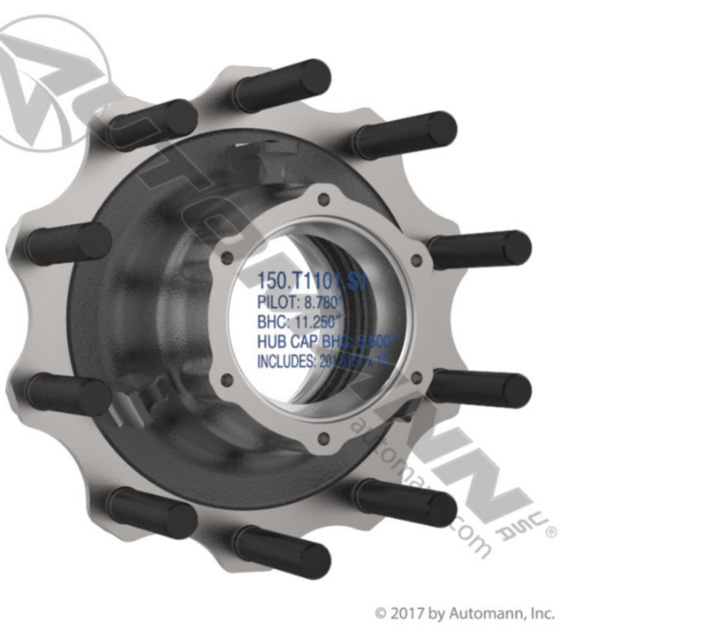 Automann Outboard Mount Hub Assembly