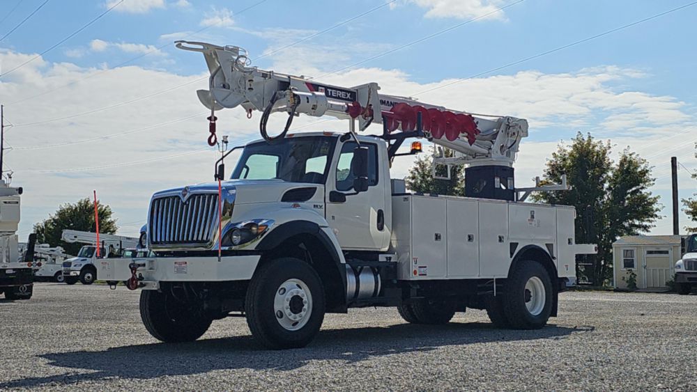 2021 International HV507 4x4 Terex C4047 Digger Derrick