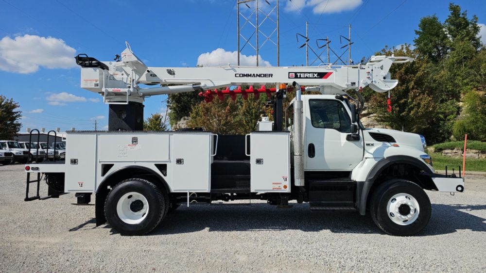 2021 International HV507 4x4 Terex C4047 Digger Derrick