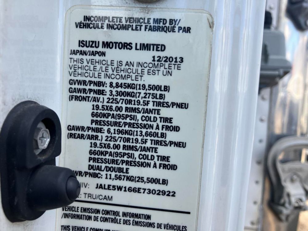 2014 Isuzu NPR Thermo-King T-680R Reefer Truck