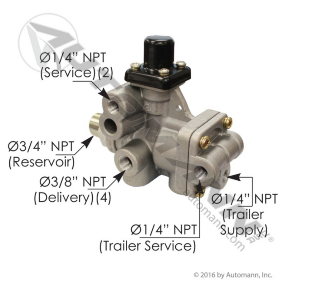 Automann SR5 Type Spring Brake Valve