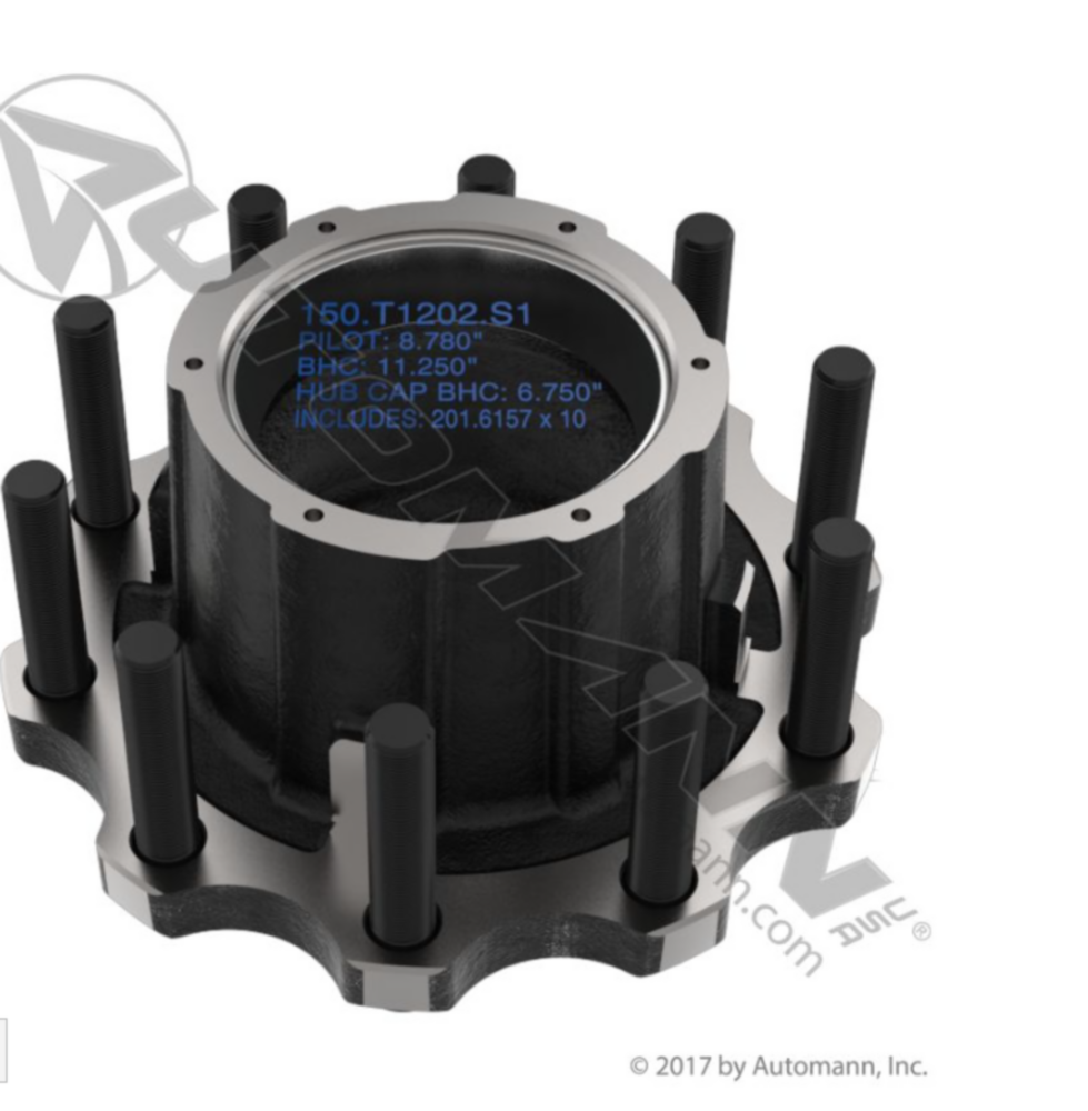 Automann Outboard Mount Hub Assembly