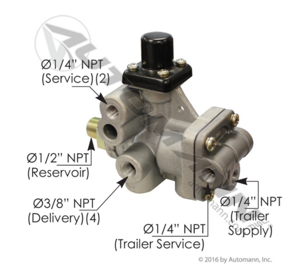 Automann SR5 Type Spring Brake Valve