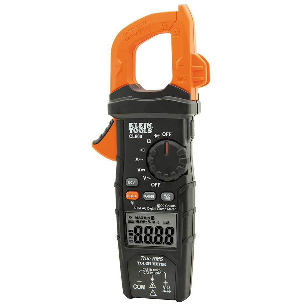 Klein Tools Digital Clamp Meter, 600 Amps