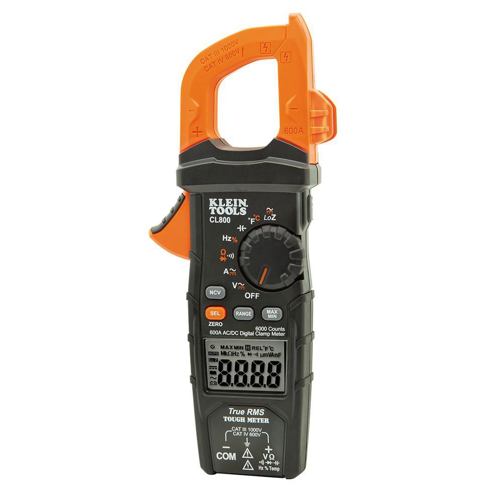 Klein Tools Digital Clamp Meter, AC Auto-Range TRMS