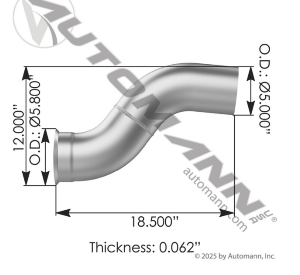 EXHAUST PIPE ALZ FRT