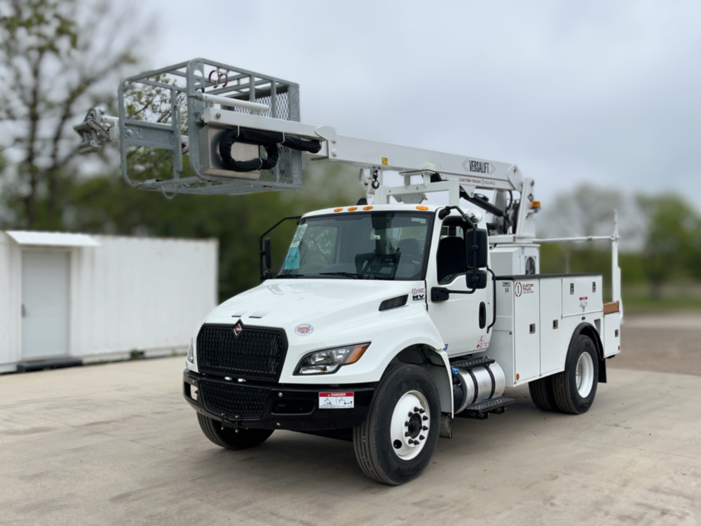 2025 International MV607 4x2 Versalift VTP-40-NE Cable Placer Truck