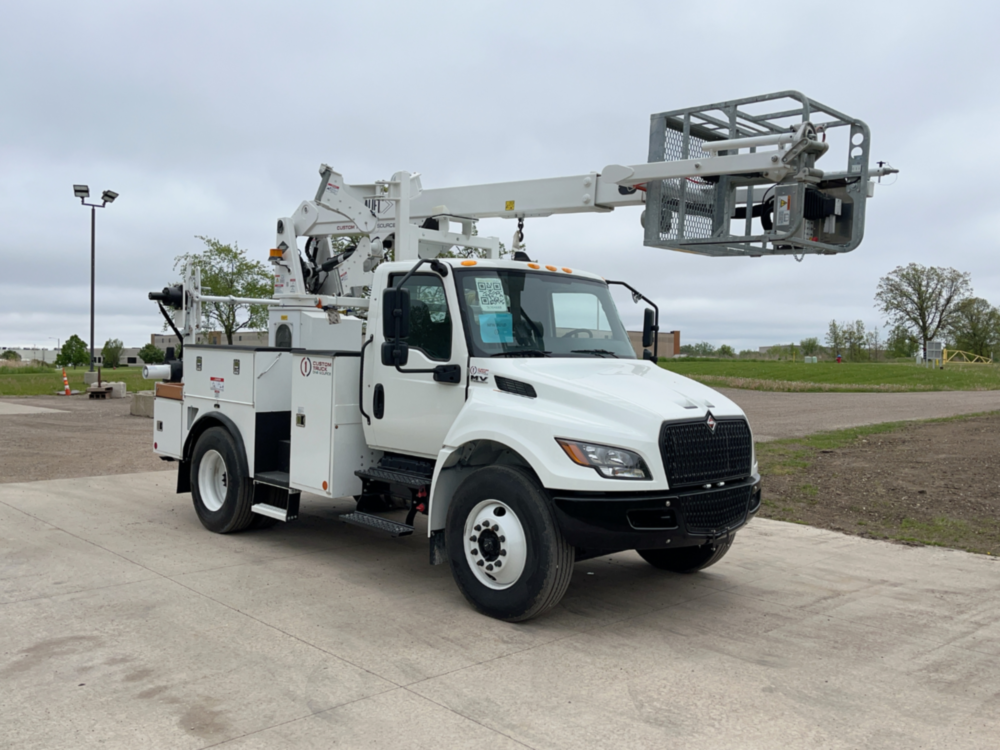 2025 International MV607 4x2 Versalift VTP-40-NE Cable Placer Truck