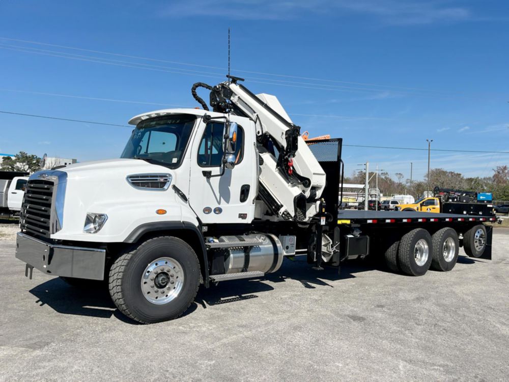 2025 Freightliner 114SD 8x4 IMT 32/222 K5 Roofing Knuckle Boom Truck
