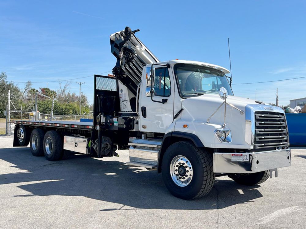 2025 Freightliner 114SD 8x4 IMT 32/222 K5 Roofing Knuckle Boom Truck
